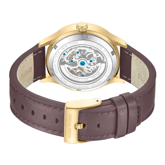 Brown Leather Dress Watch
