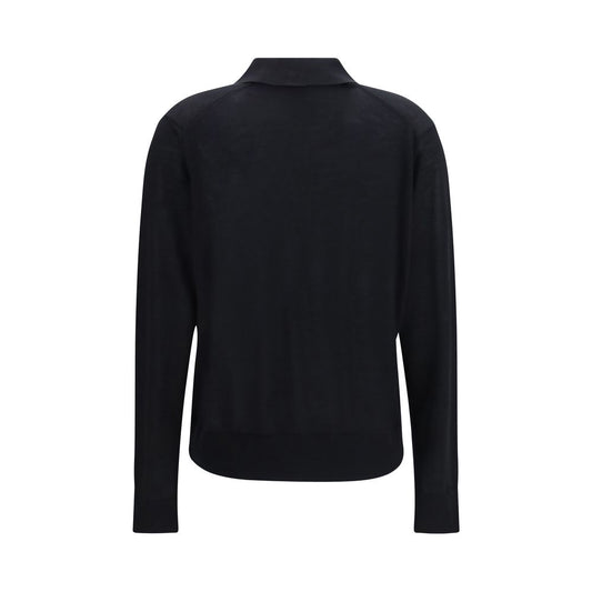Black Cashmere Polo Shirt