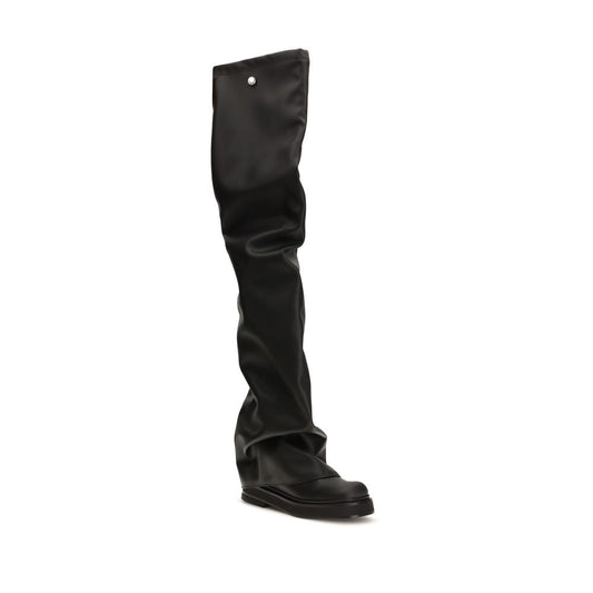 Black Polyurethane Over The Knee