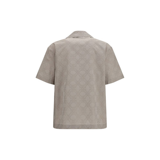 Beige Cotton Pattern Shirt