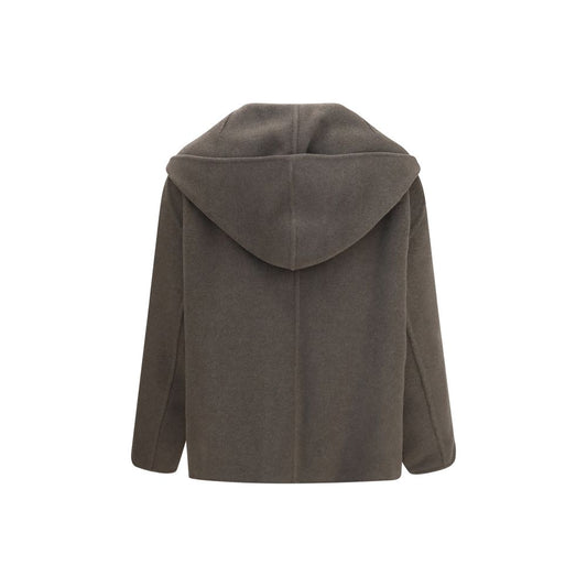Bicolor Wool Oves Aries Full-Length Jacket