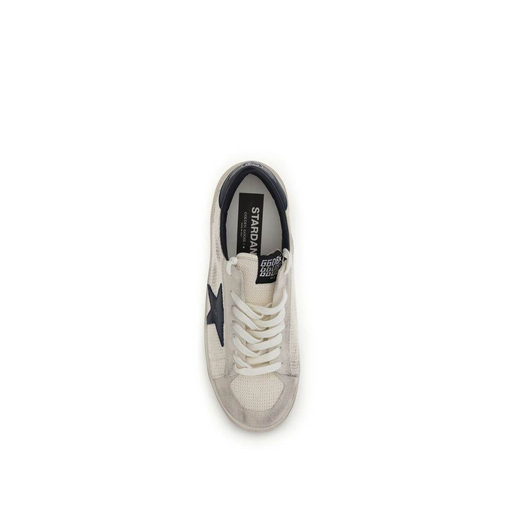Beige Calf Leather Bos Taurus Athletic Sneakers