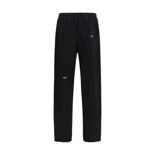 Black Cotton Athletic Pants