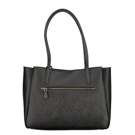 Black Polyurethane Women's Bag