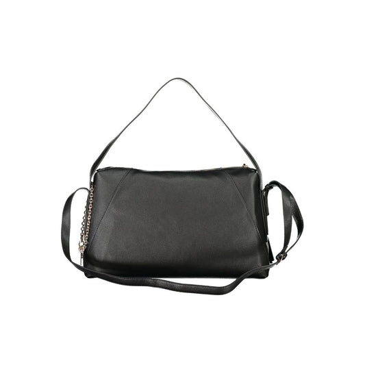 Black Polyurethane Women's Bag