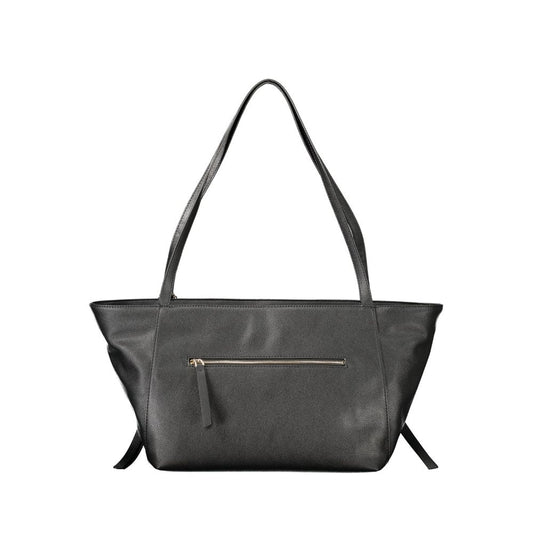 Black Polyurethane Women's Bag