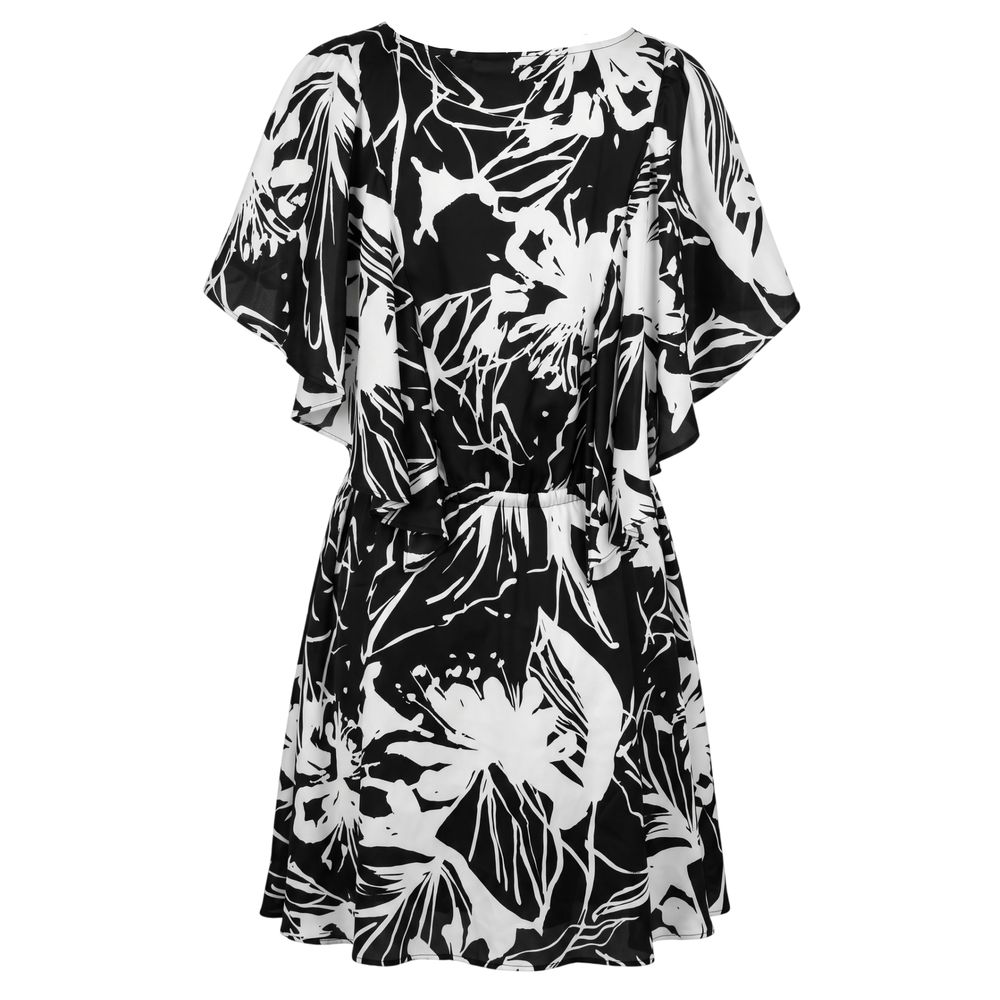 Black Polyester Women Dress