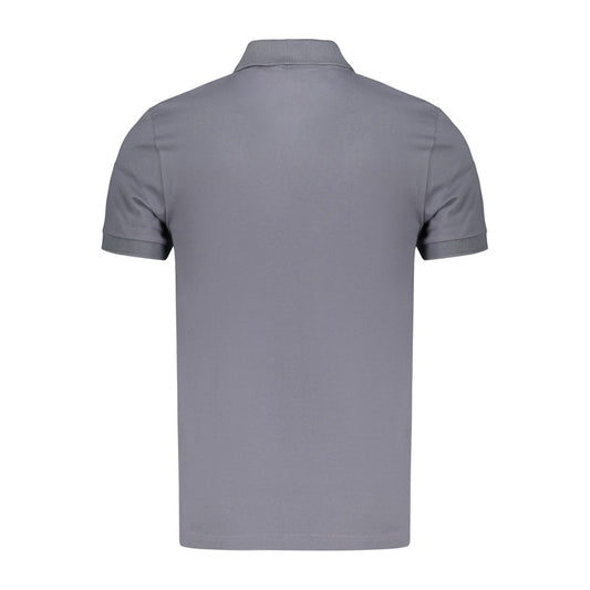 Blue Cotton Men's Polo Shirt