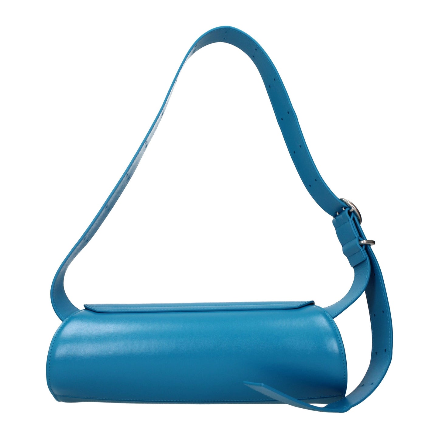 Blue Leather Crossbody Bag