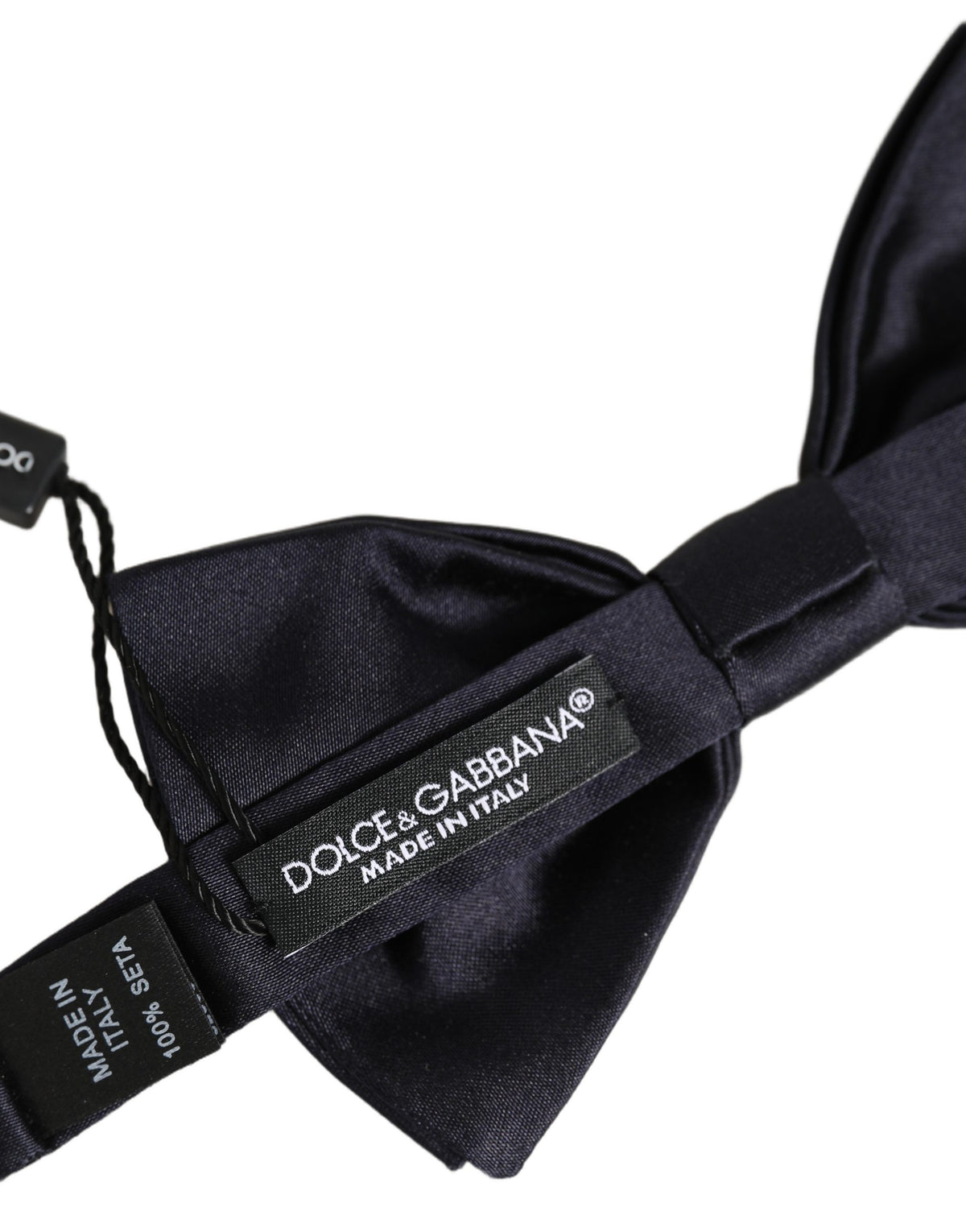 Men Black 100% Silk Adjustable Neck Papillon Bow Tie