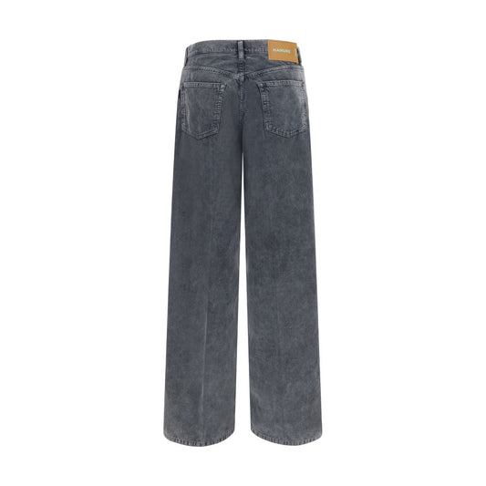 Gray Cotton Jeans Denim