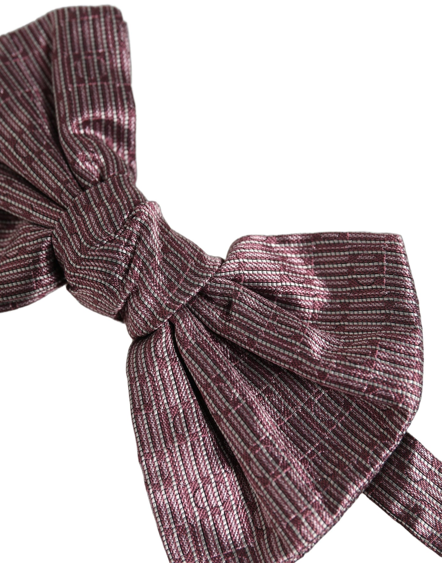 Men Maroon 100% Silk Adjustable Neck Papillon Bow Tie