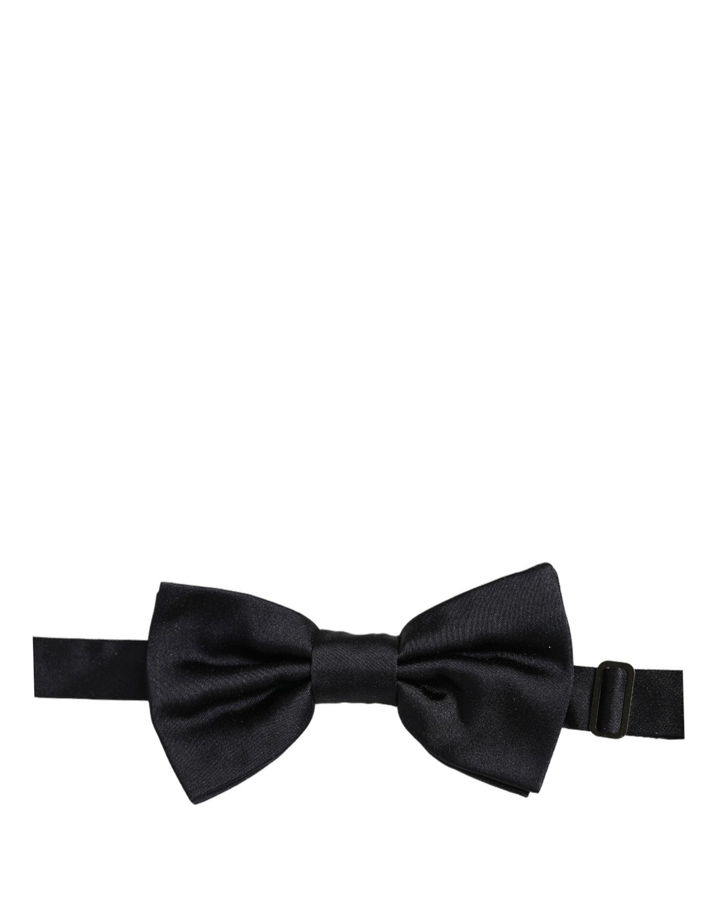 Men Black 100% Silk Adjustable Neck Papillon Bow Tie