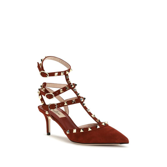 Red Goatskin High Heel Pumps