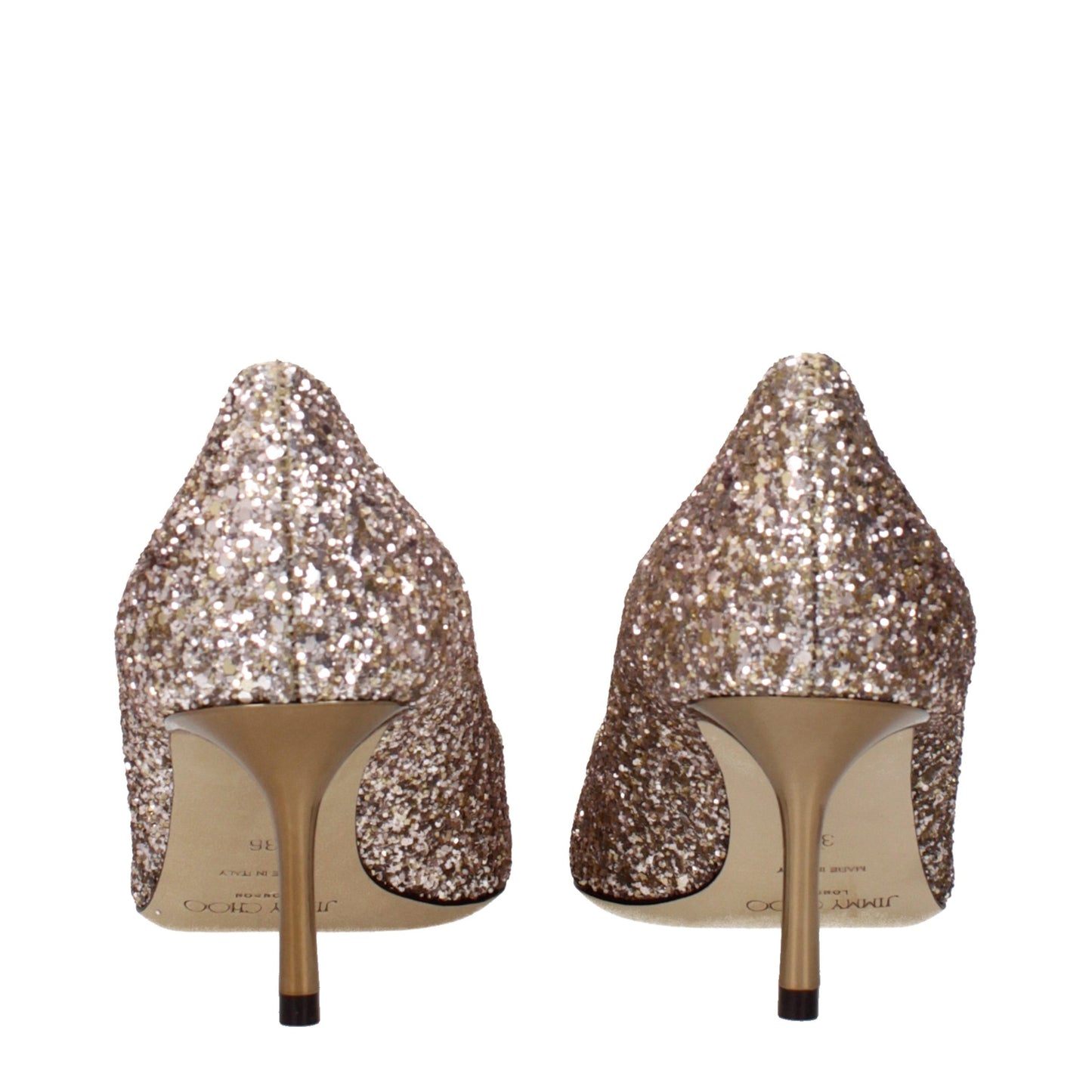 Pink Plastic Mid Heel Pumps
