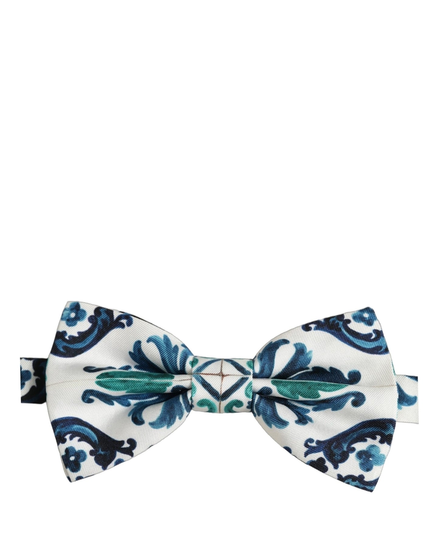 Men White Sicilian Silk Adjustable Neck Papillon Bow Tie