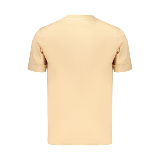 Beige Cotton Men's T Shirt