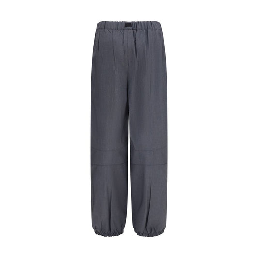 Gray Wool Oves Aries Casual Pants