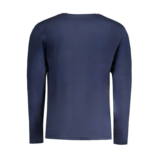 Blu Cotton Men T-Shirt