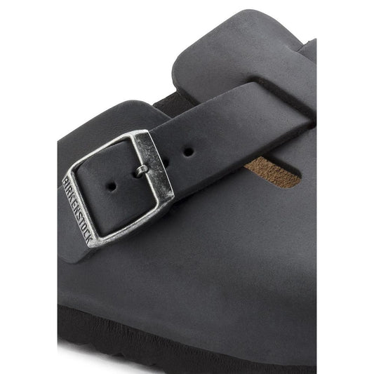 Black Synthetic Mules