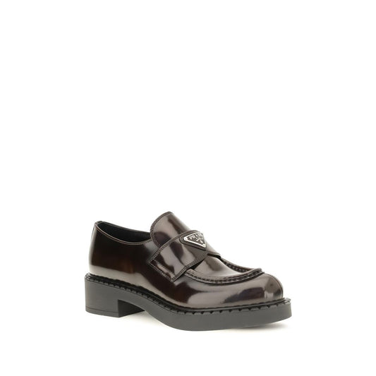 Brown Calf Leather Bos Taurus Slip-On Loafers