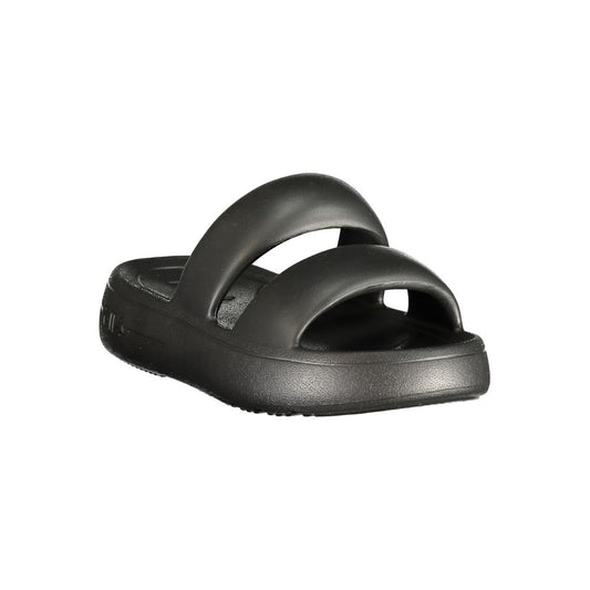 Black Polyurethane Women's Sandal