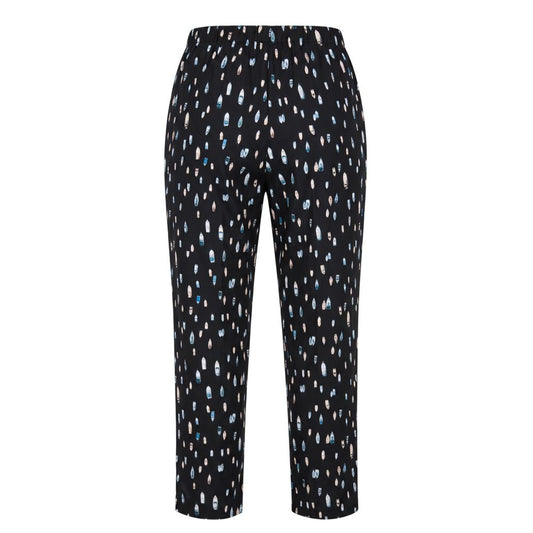 Blue Cotton Women Pants