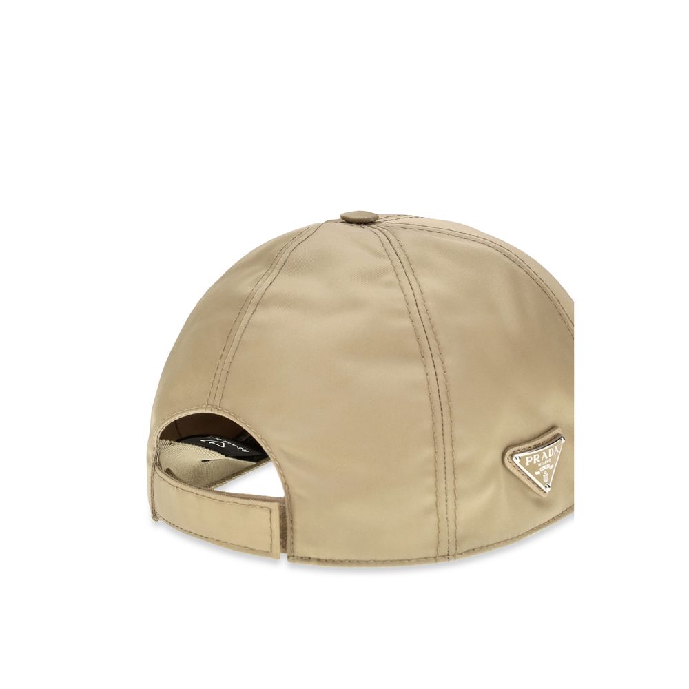 Beige Polyamide Cap (Baseball Hat)