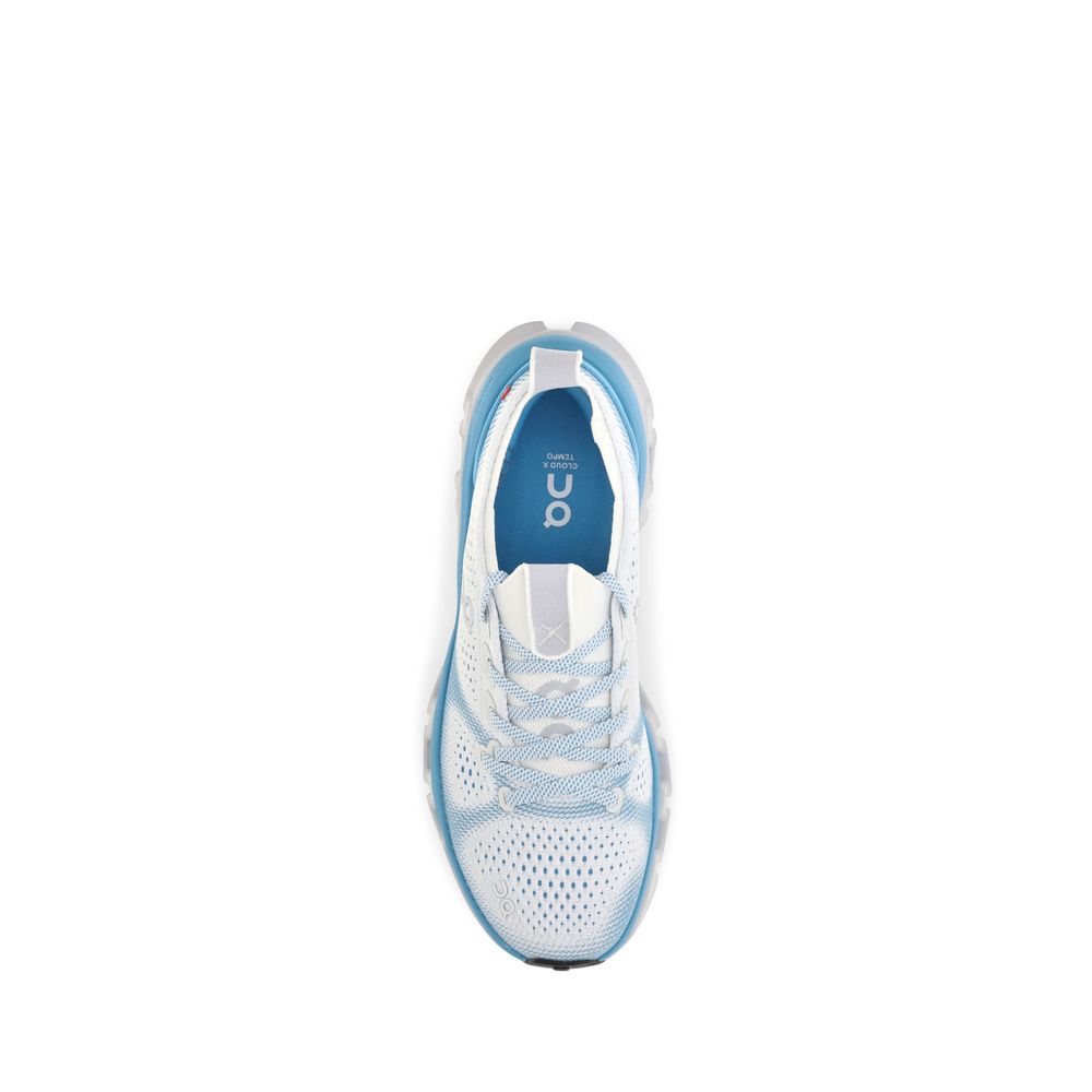 Blue Fabric Athletic Sneakers