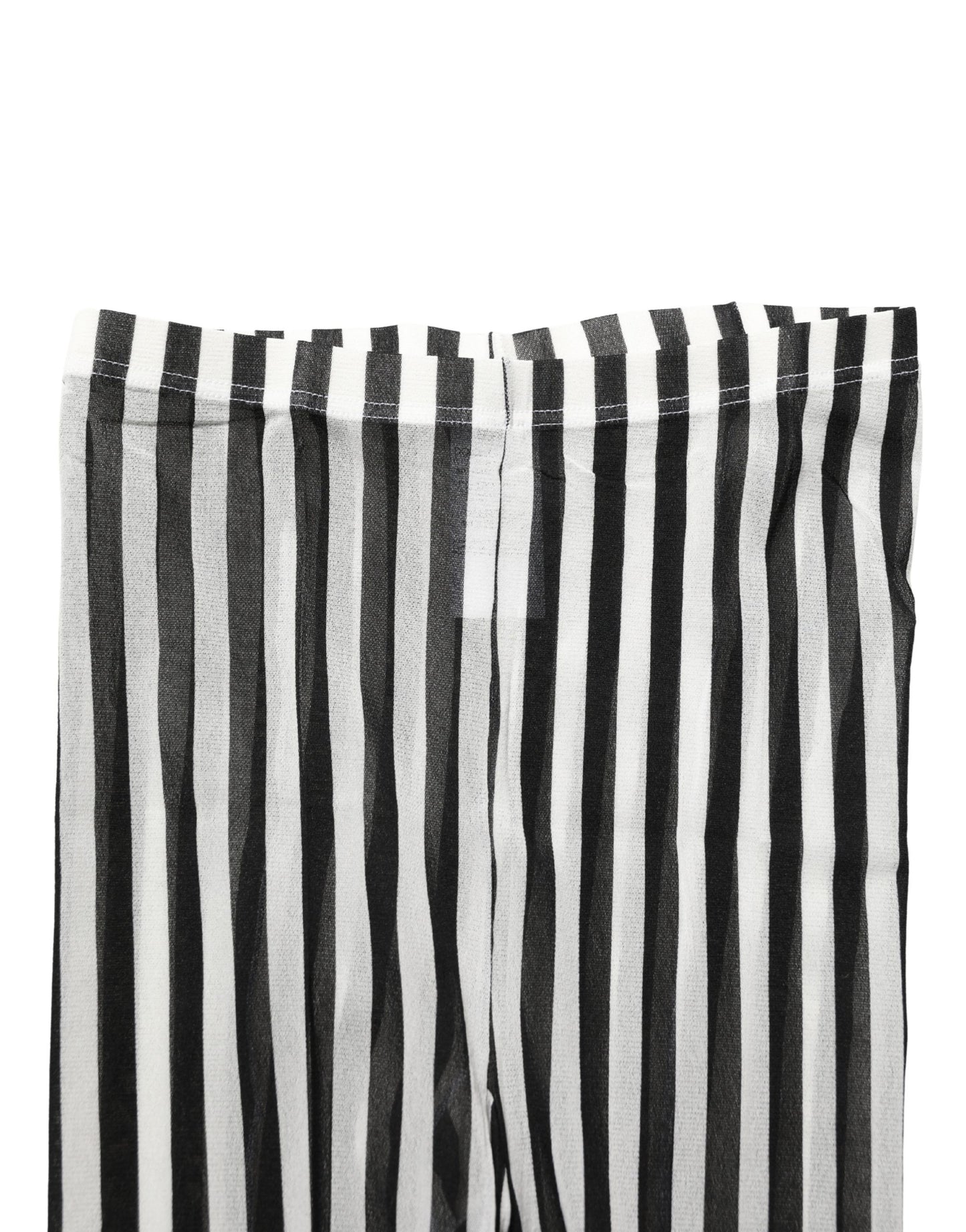 Black White Stripes Tights Stocking Pantyhose Socks