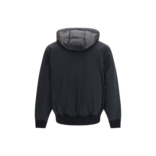 Black Nylon Full-Length Jacket