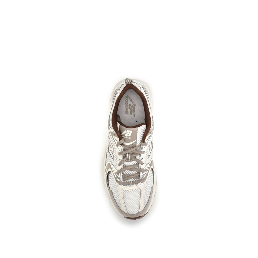 Silver Nylon Athletic Sneakers