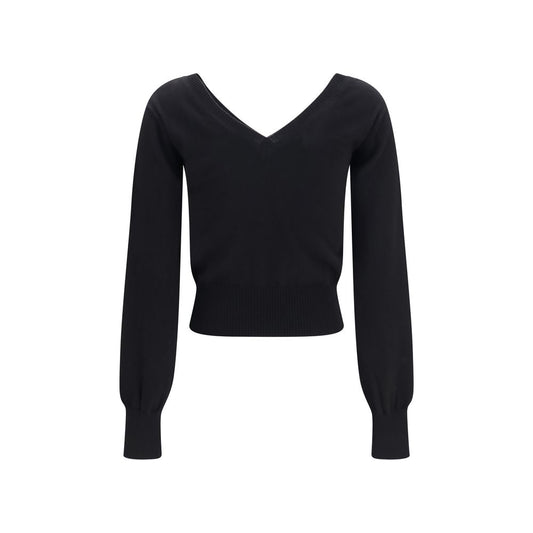 Black Cotton Sweatshirt