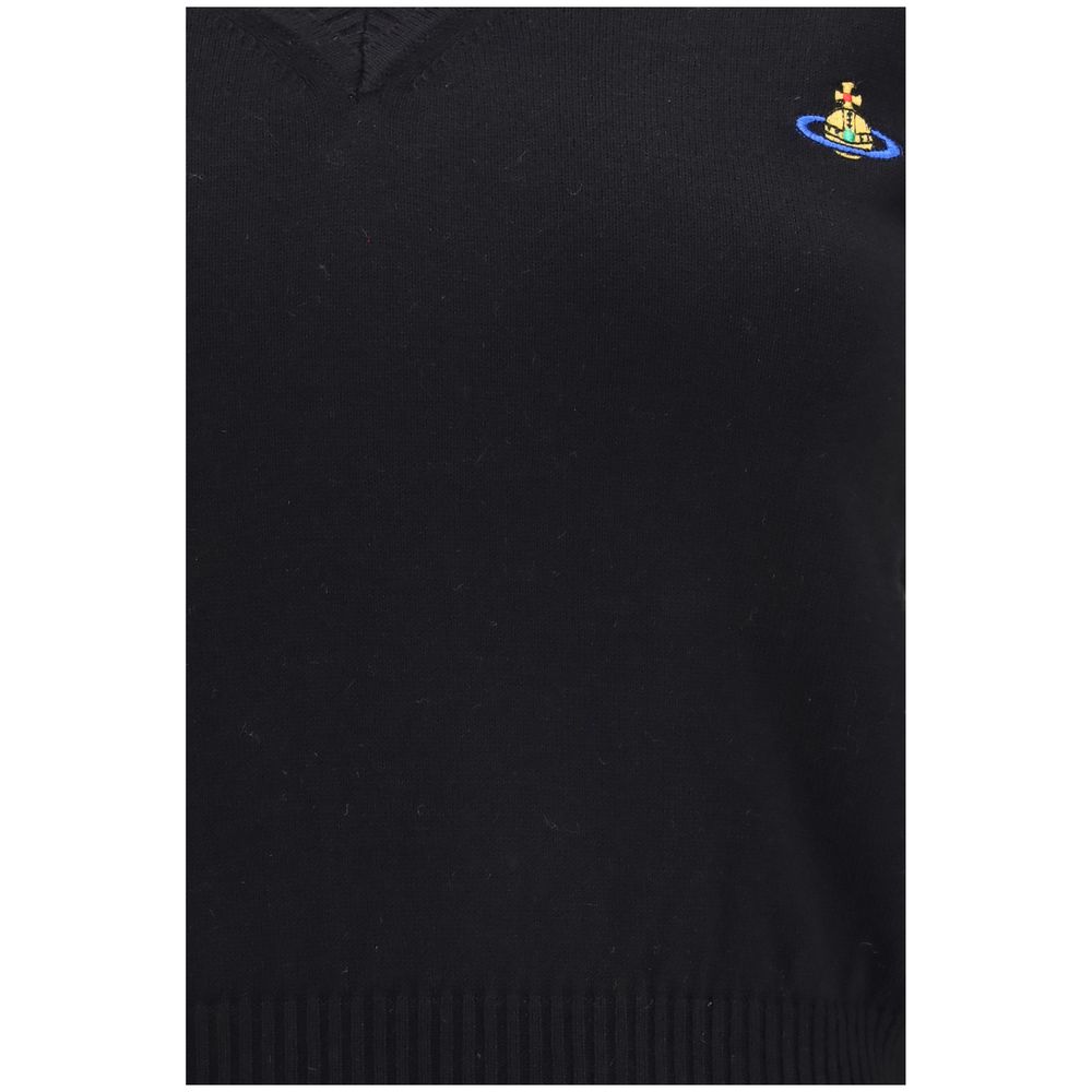 Black Cotton Sweatshirt