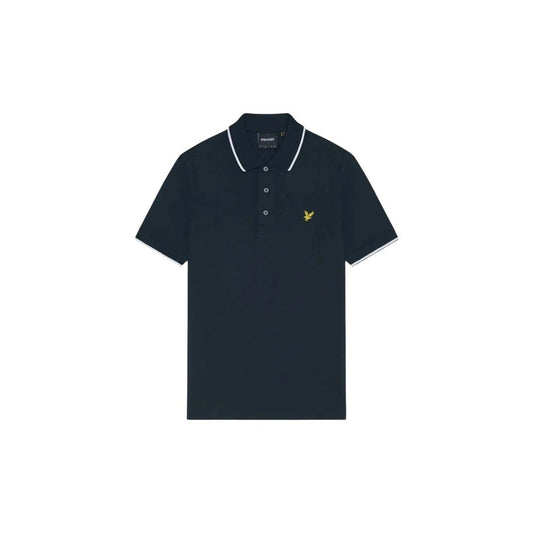 Blue Cotton Polo Shirt