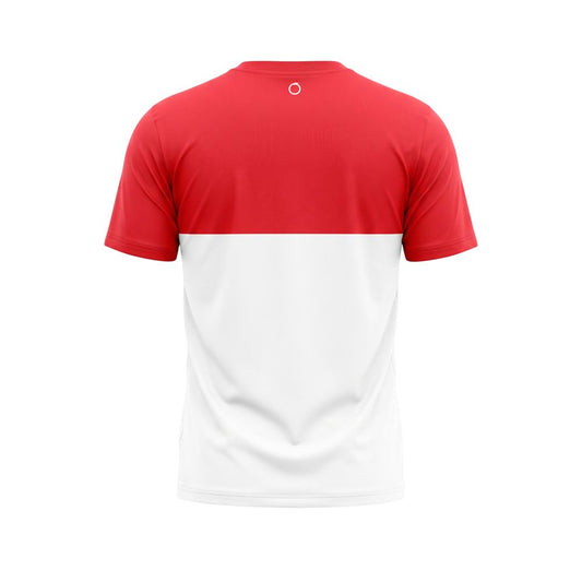White Polyester Men T-Shirt