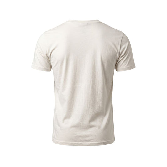 White Cotton Men T-Shirt
