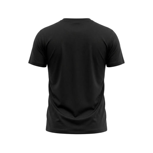 Black Cotton Men T-Shirt
