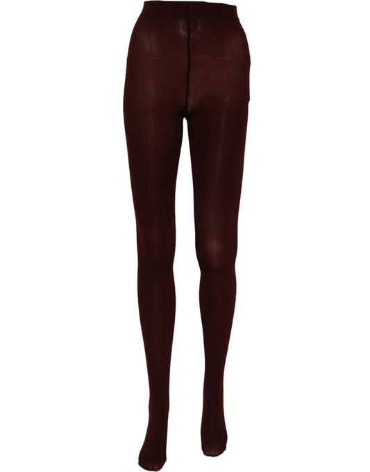 Maroon Nylon Tights Stocking Pantyhose Socks