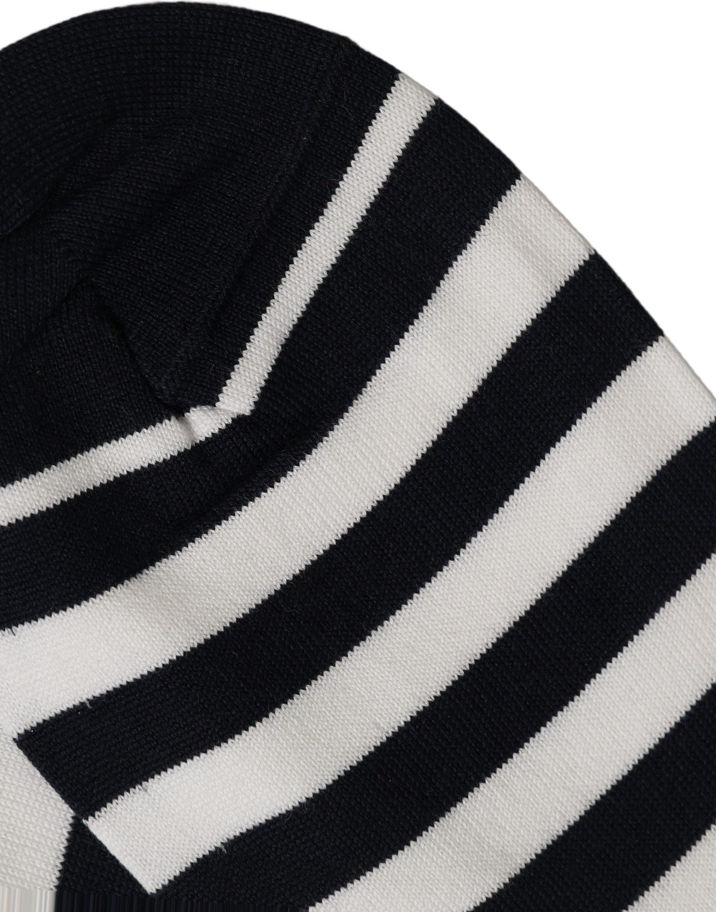 Black White Stripes Cotton Mid Calf Accessory Socks