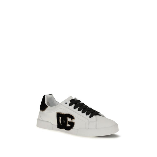 White Calf Leather Bos Taurus Low Top Sneakers
