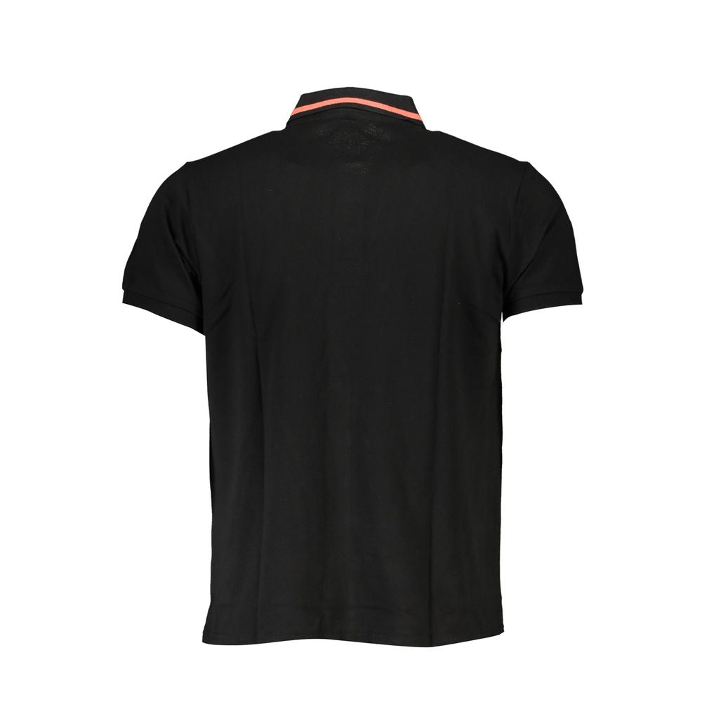 Black Cotton Men's Polo Shirt