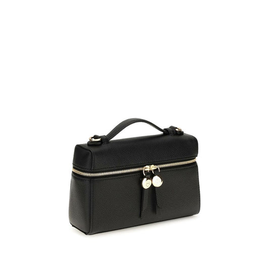 Black Calf Leather Bos Taurus Shoulder Bag