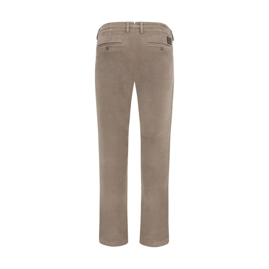 Beige Cotton Chino Pants