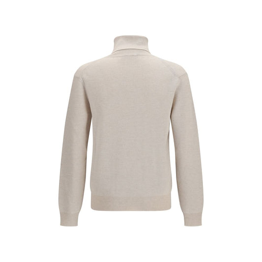 Beige Cashmere Turtleneck