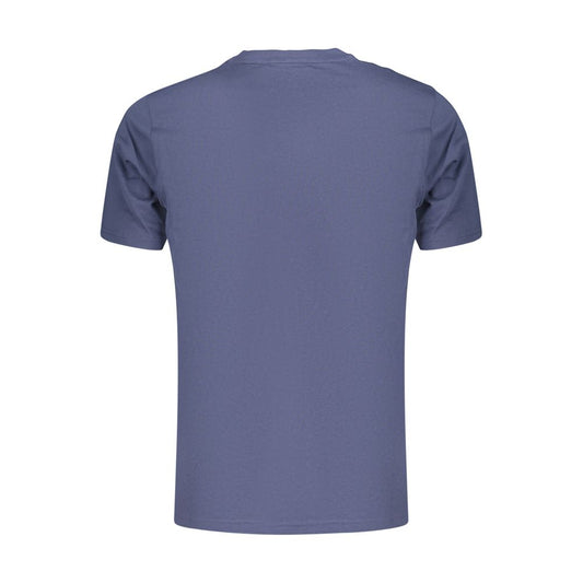 Blue Cotton Men's T-Shirt