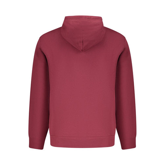 Red Cotton Mens Sweatshirt