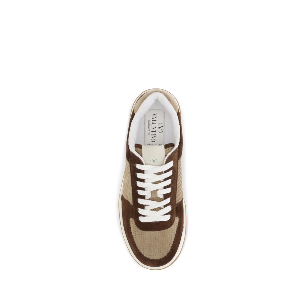 Brown Napa Leather / Calf Bos Taurus Low Top Sneakers