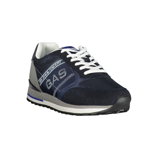 Blue Polyurethane Mens Sneaker