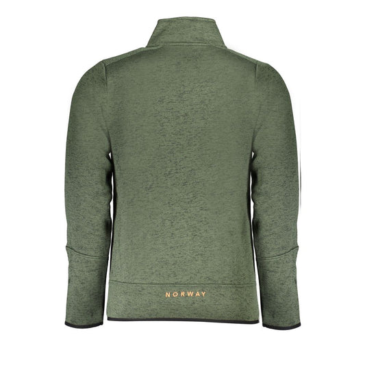 Green Polyester Men's Sweatshirt